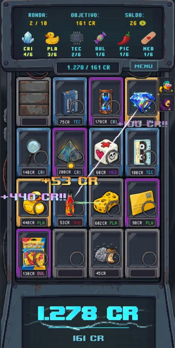 Partida de Restock pagando la cuota de créditos